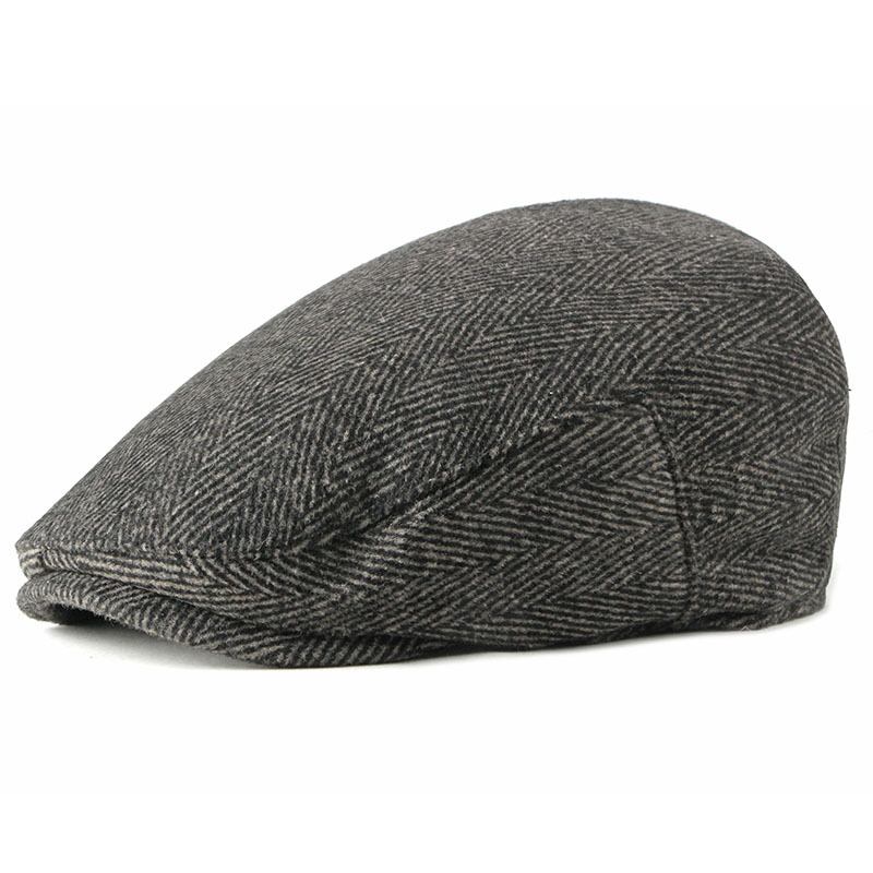 Ny Stil Hatt Herr Brittisk Retro Woolen Basker Casual