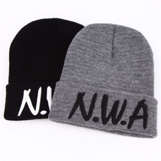 Nya Skullies Beanies Gangsta Nwa Stickade Vintermössor