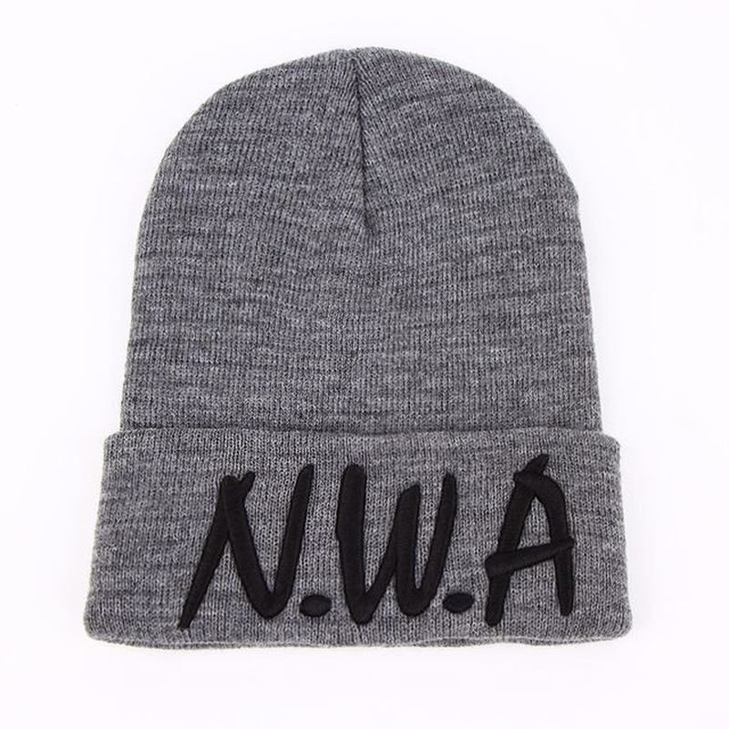 Nya Skullies Beanies Gangsta Nwa Stickade Vintermössor