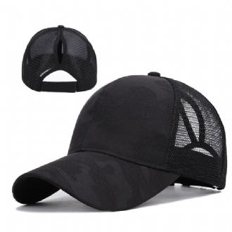 Nyankomst Damer Sommarmode Sport Hästsvans Baseball Keps Kvinnor Rörig Bulle Baseball Hat