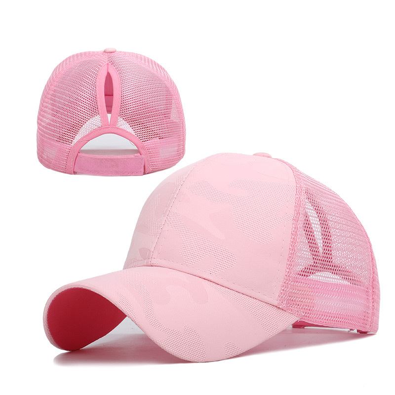 Nyankomst Damer Sommarmode Sport Hästsvans Baseball Keps Kvinnor Rörig Bulle Baseball Hat