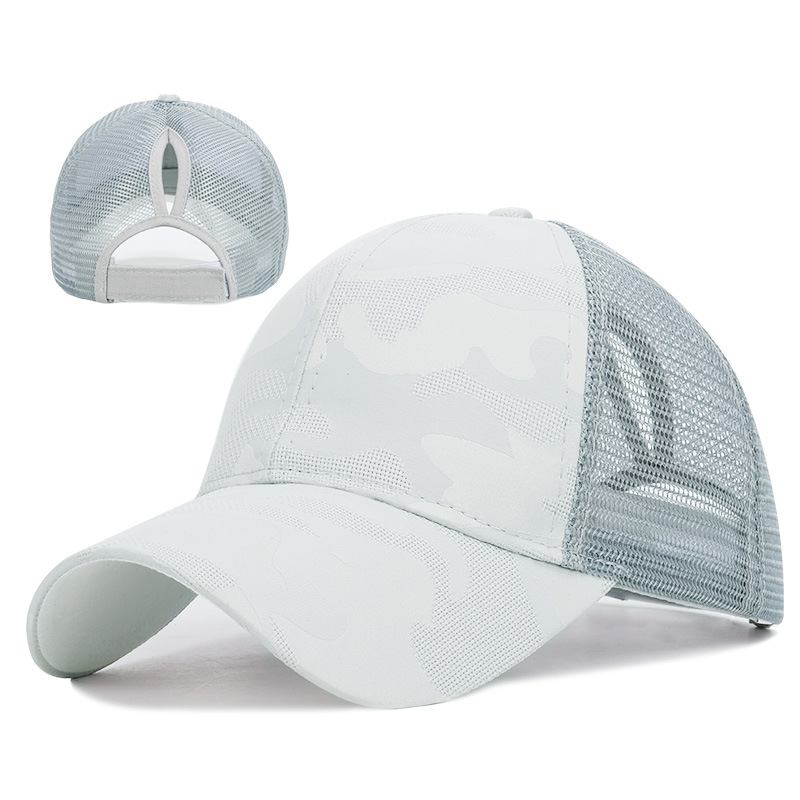 Nyankomst Damer Sommarmode Sport Hästsvans Baseball Keps Kvinnor Rörig Bulle Baseball Hat