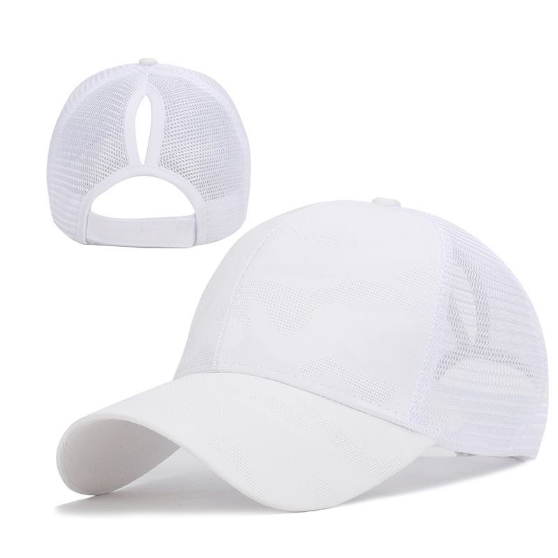 Nyankomst Damer Sommarmode Sport Hästsvans Baseball Keps Kvinnor Rörig Bulle Baseball Hat