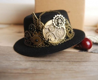 Party Show Dekoration Hatt Steampunk Hat Retro Lolita Accessoarer Utrustning Gay