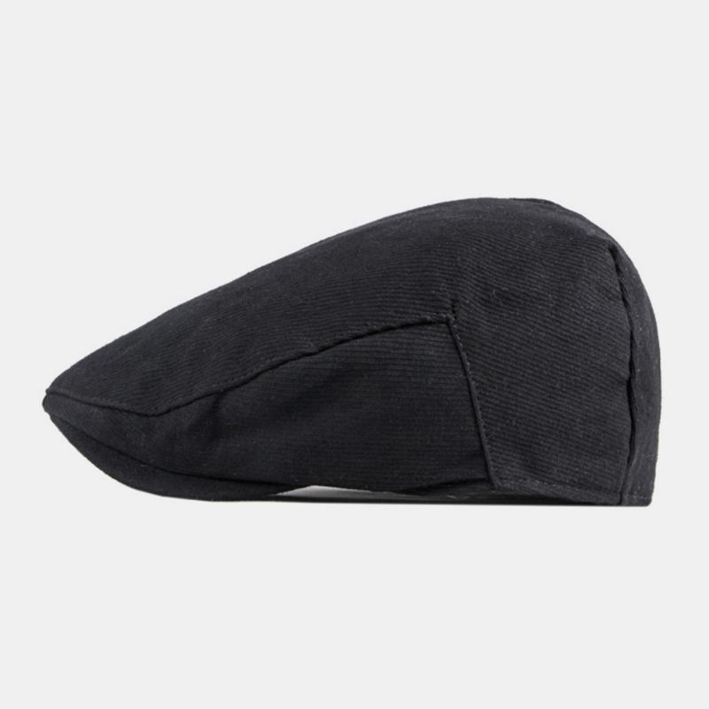 Randiga Baskrar För Män Bomull Casual Solskyddshorts Flat Kepsar Newsboy Hatt Peaked Cap Framåt