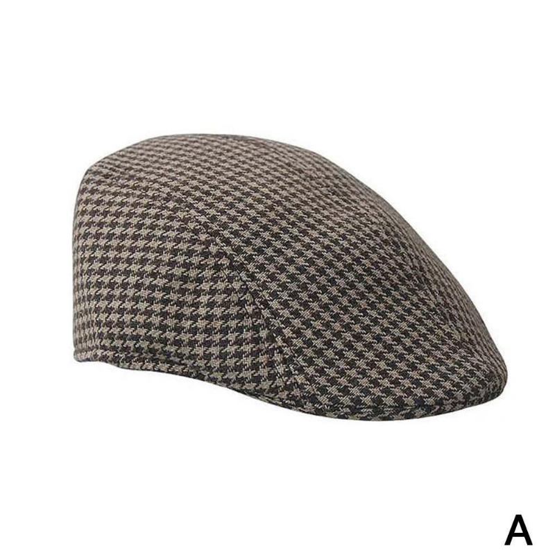 Rutnät Förälder-barn Ylle Basker Casual Houndstooth Hatt