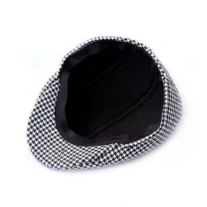 Rutnät Förälder-barn Ylle Basker Casual Houndstooth Hatt