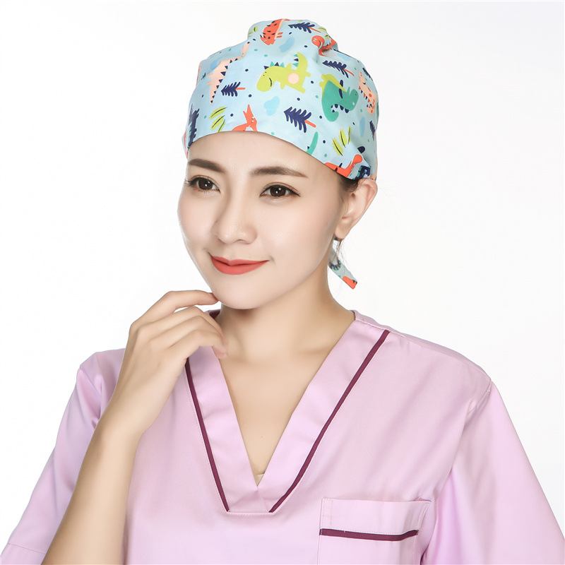 Scrub Caps Kirurgisk Cap Bomull Kemoterapi Tunn Turban