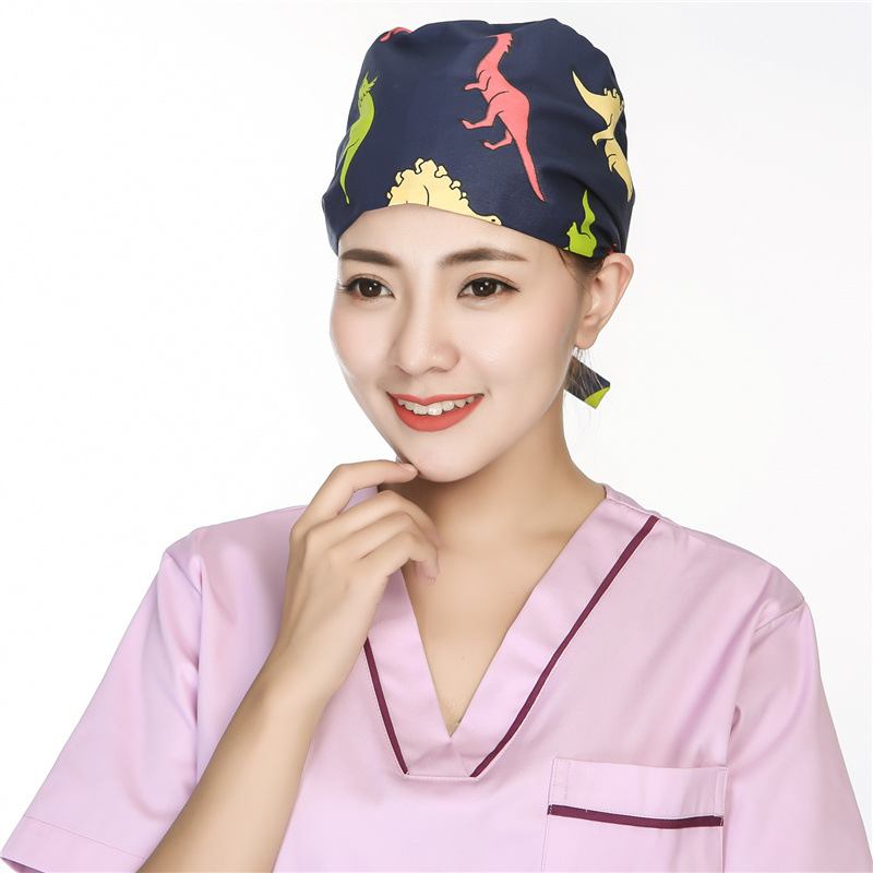 Scrub Caps Kirurgisk Cap Bomull Kemoterapi Tunn Turban