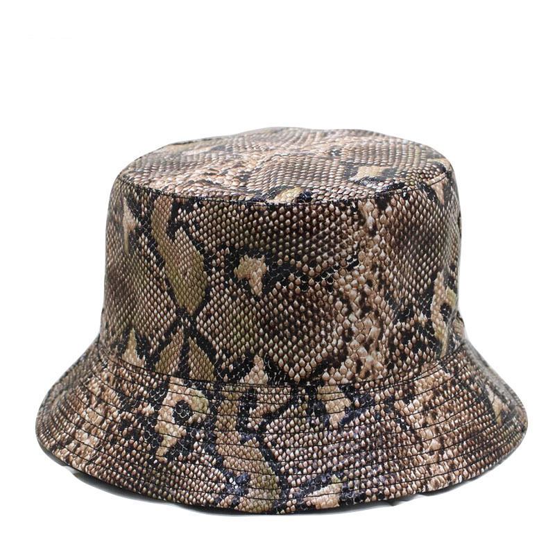 Snake Med Tryck Fisherman Hat Herr And Dam Street