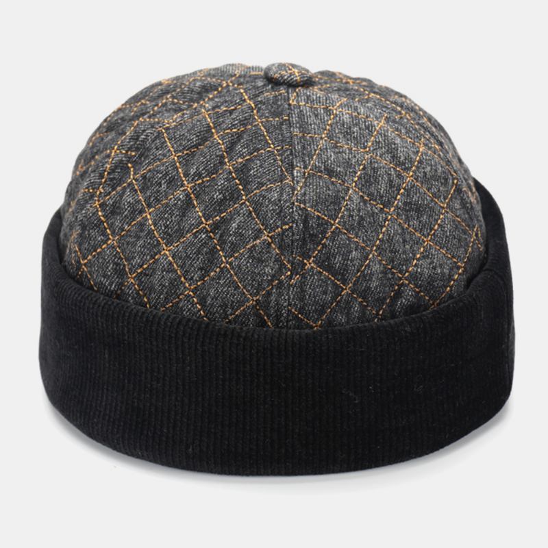 Unisex Bomull Hip-hop Stil Fritidsdaglig Gatutrend Parhatt Utan Brätte Beanie Hyresvärdsmössa Skallehatt