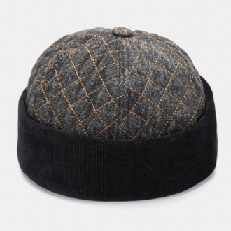 Unisex Bomull Hip-hop Stil Fritidsdaglig Gatutrend Parhatt Utan Brätte Beanie Hyresvärdsmössa Skallehatt