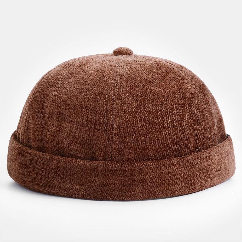 Unisex Bomullsbokstavsmönster Döskalle Keps Justerbar Varm Andningsbar Solskydd Solcreen Brättelös Beanie Hyresvärd Keps