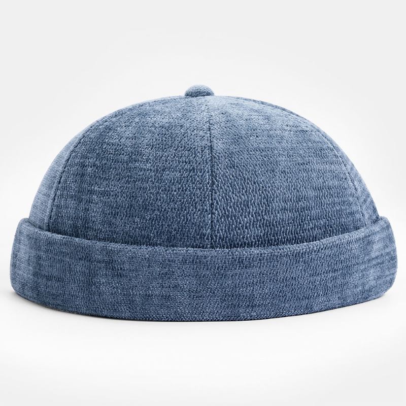 Unisex Bomullsbokstavsmönster Döskalle Keps Justerbar Varm Andningsbar Solskydd Solcreen Brättelös Beanie Hyresvärd Keps