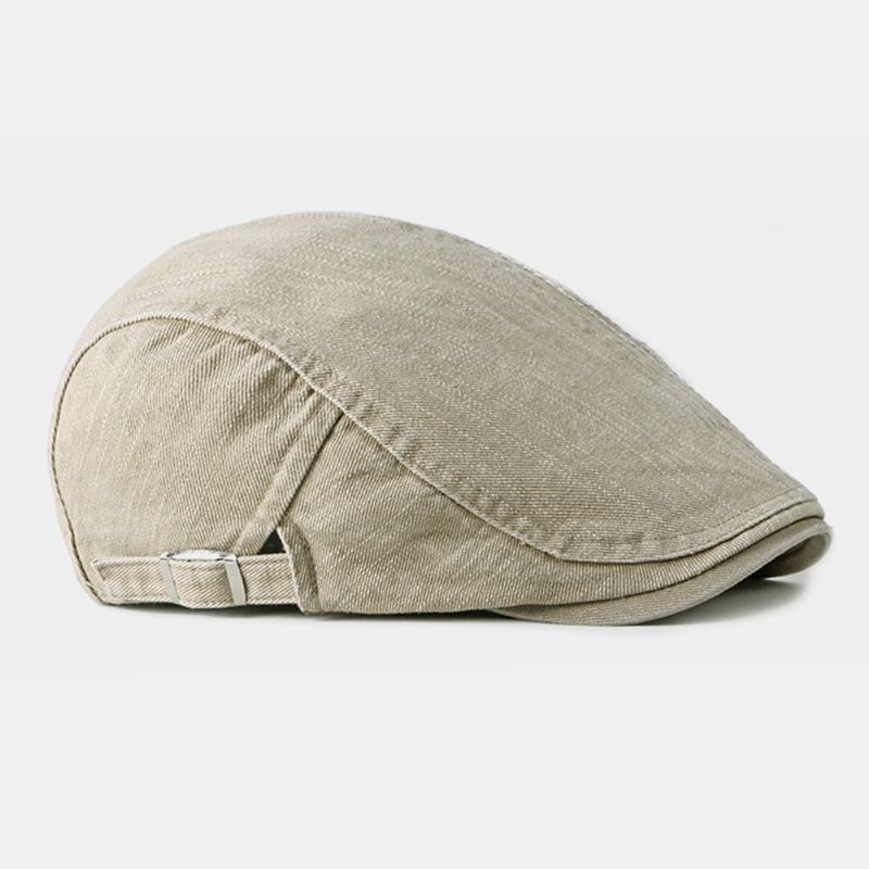 Unisex Bomullsbroderibokstäver Casual Mode Forward Hat Basker Hat