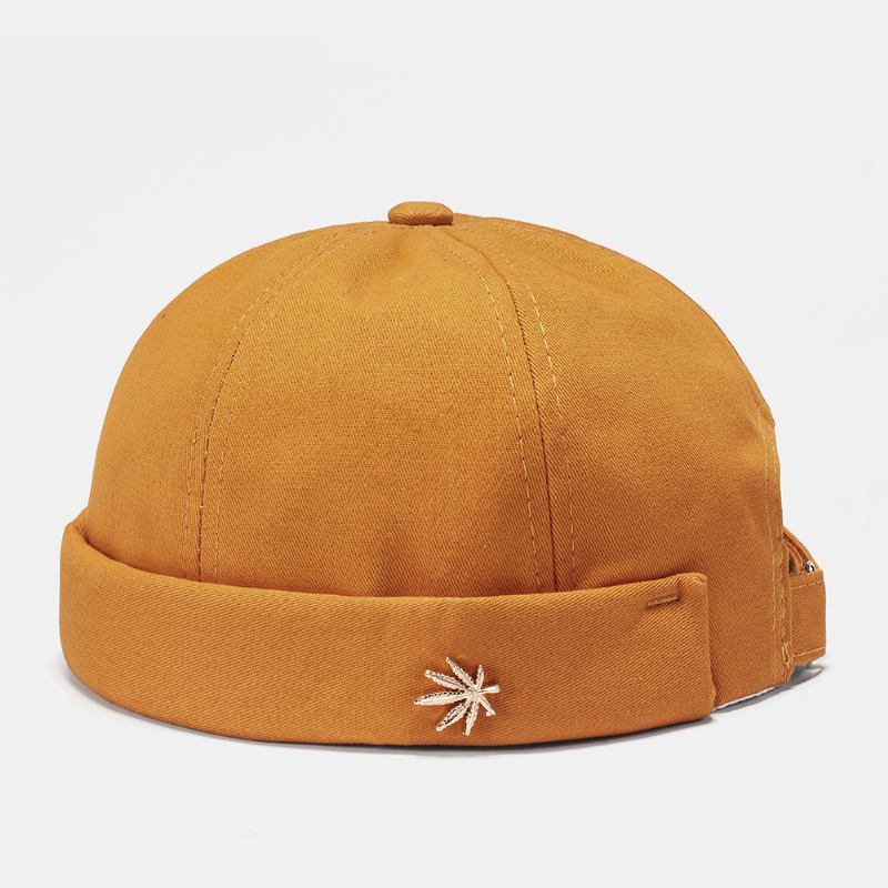 Unisex Brättelösa Hattar Enfärgade Coconut Tree Etikett Skull Caps