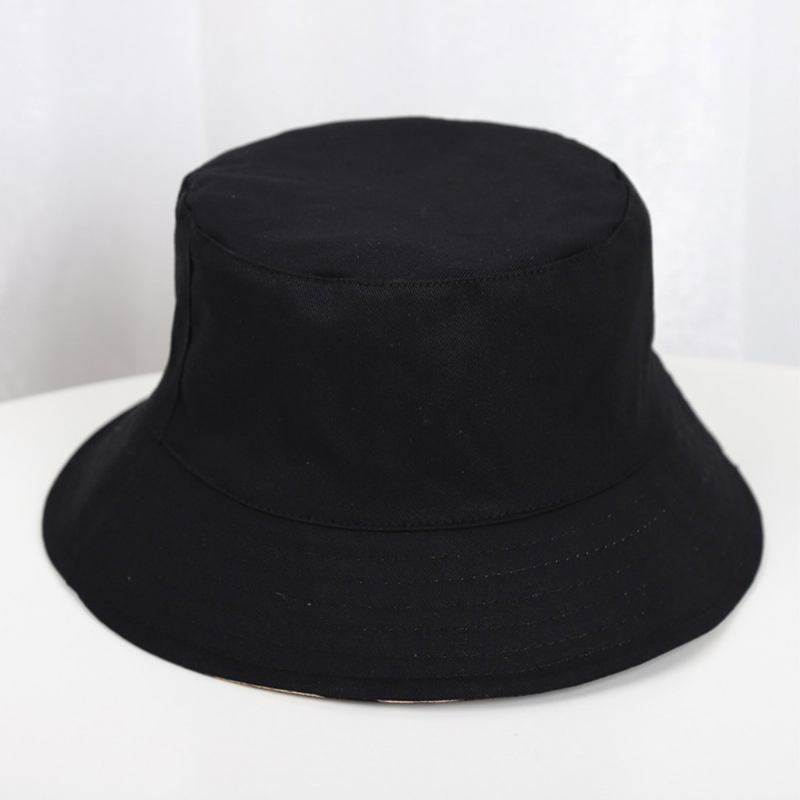 Unisex Dubbelsidigt Bärbar Strandhatt Överlägg Löv Tryck Utomhusfiske Jakthatt Bucket Hat