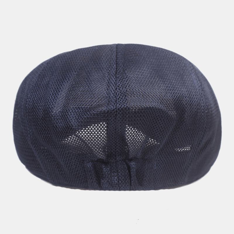 Unisex Full Mesh Andas Casual Basker Keps Åttakantig Hat Painter Cap Framåt Cap