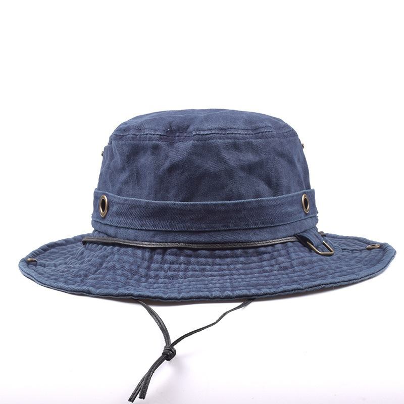 Unisex Hopfällbar Bomullstvättad Bucket Hat