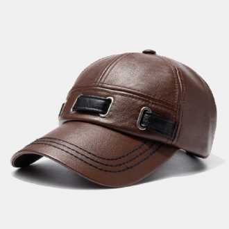 Unisex Konstläderhatt Utomhus Varm Casual Baseballkeps