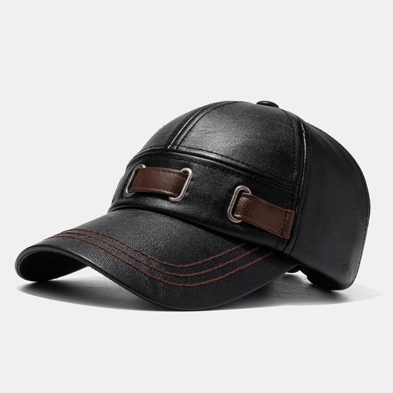 Unisex Konstläderhatt Utomhus Varm Casual Baseballkeps