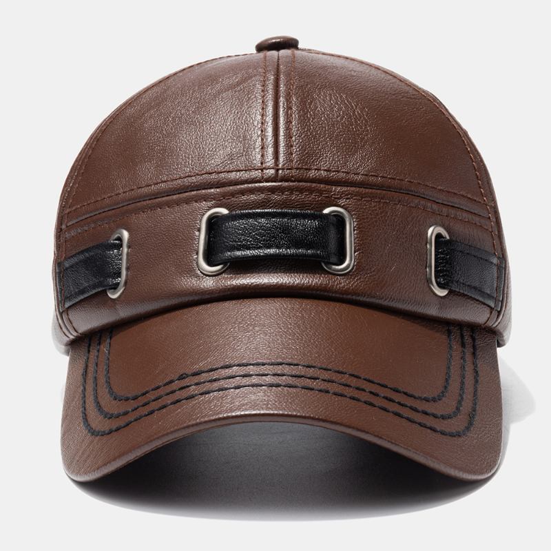 Unisex Konstläderhatt Utomhus Varm Casual Baseballkeps