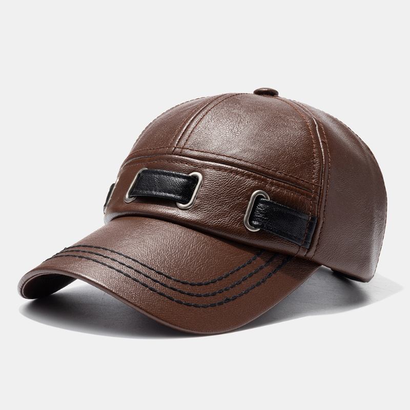 Unisex Konstläderhatt Utomhus Varm Casual Baseballkeps