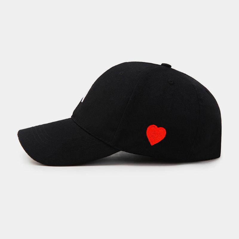 Unisex Letter A Love Heart Mönster Solhatt Utomhus Casual Sunshade Baseball Kepsar