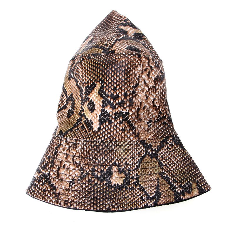 Unisex Ormmönster Bucket Hat Dubbelsidig Bucket Hat Bärbar Sun Shade Fisherman Hat