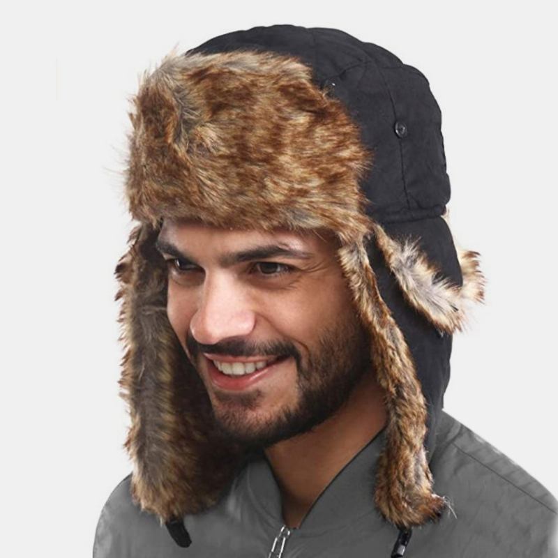 Unisex Warm Vattentät Vindtät Öron Ansiktsskydd Outdoor Trapper Hat