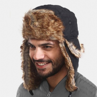 Unisex Warm Vattentät Vindtät Öron Ansiktsskydd Outdoor Trapper Hat