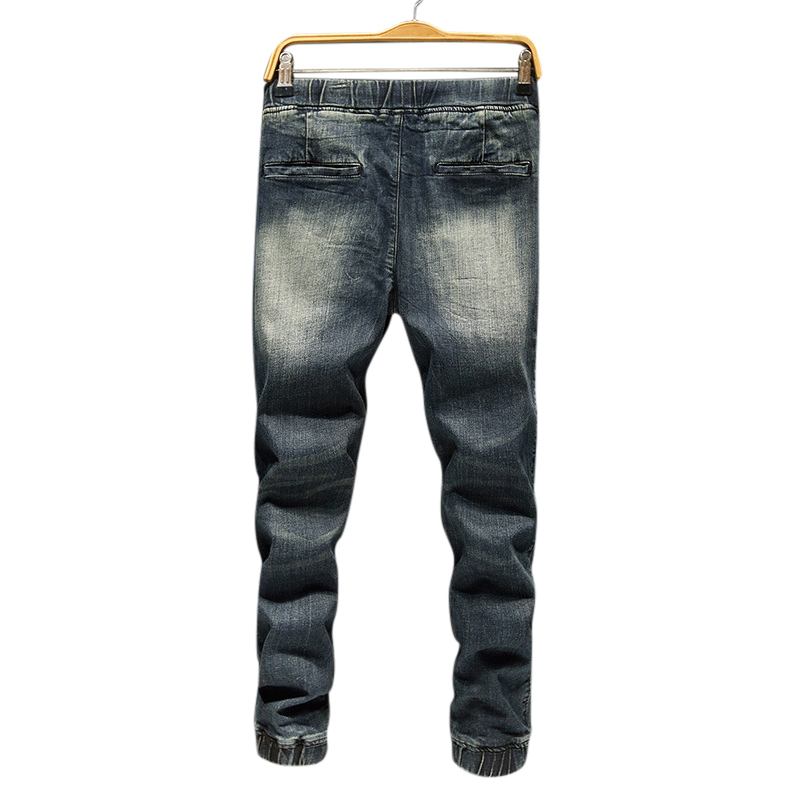 Casual Dragsko Ripped Washed Harem Jeans För Män