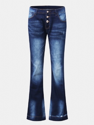 Dam Fickknapp Denim Casual Bell-bottom Jeans