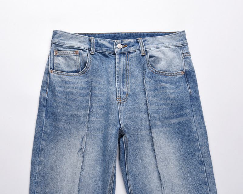 High Street Mode Stitching Slim Jeans