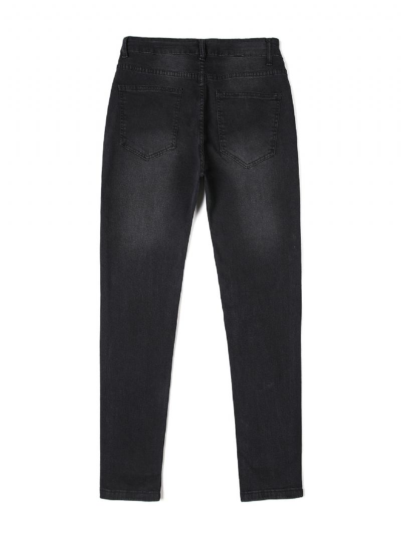 Stretch-stilettojeans För Herrmode