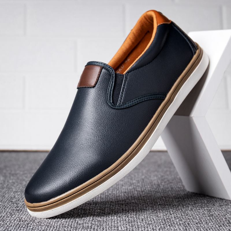 Herr Retro Mjuk Walking Sole Casual Business Loafers