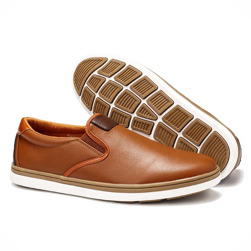 Herr Retro Mjuk Walking Sole Casual Business Loafers