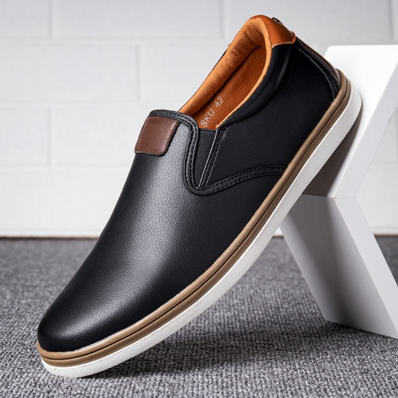 Herr Retro Mjuk Walking Sole Casual Business Loafers