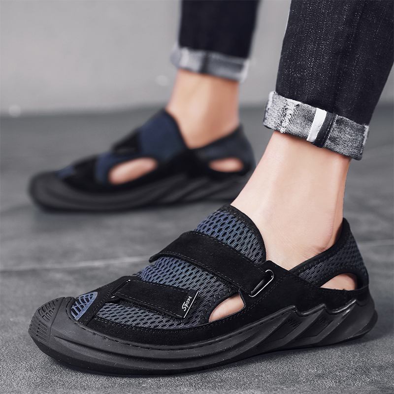 Män Andas Mesh Halkbeständig Casual Flats Skor