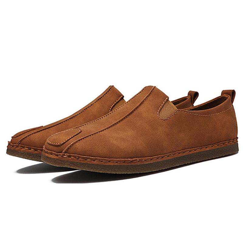 Män Bekväma Mjuksula Mocka Loafers