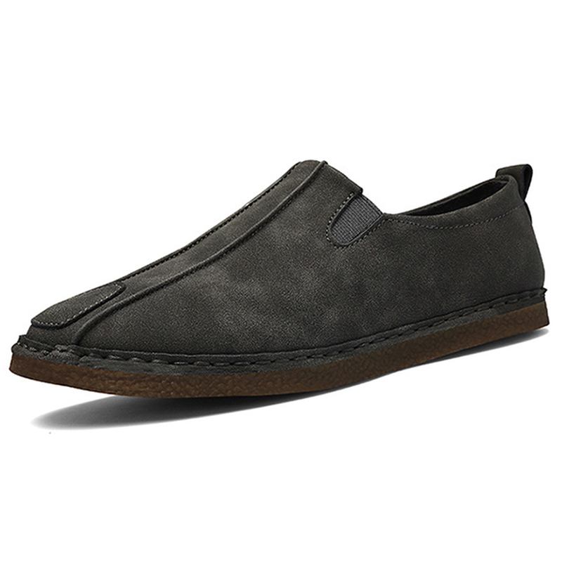 Män Bekväma Mjuksula Mocka Loafers