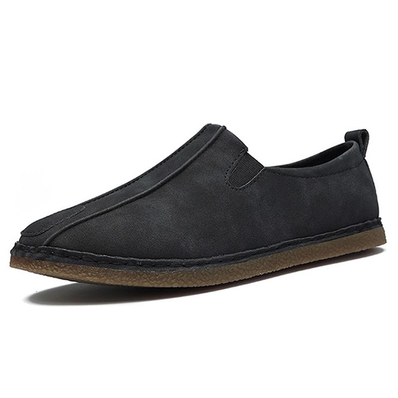 Män Bekväma Mjuksula Mocka Loafers