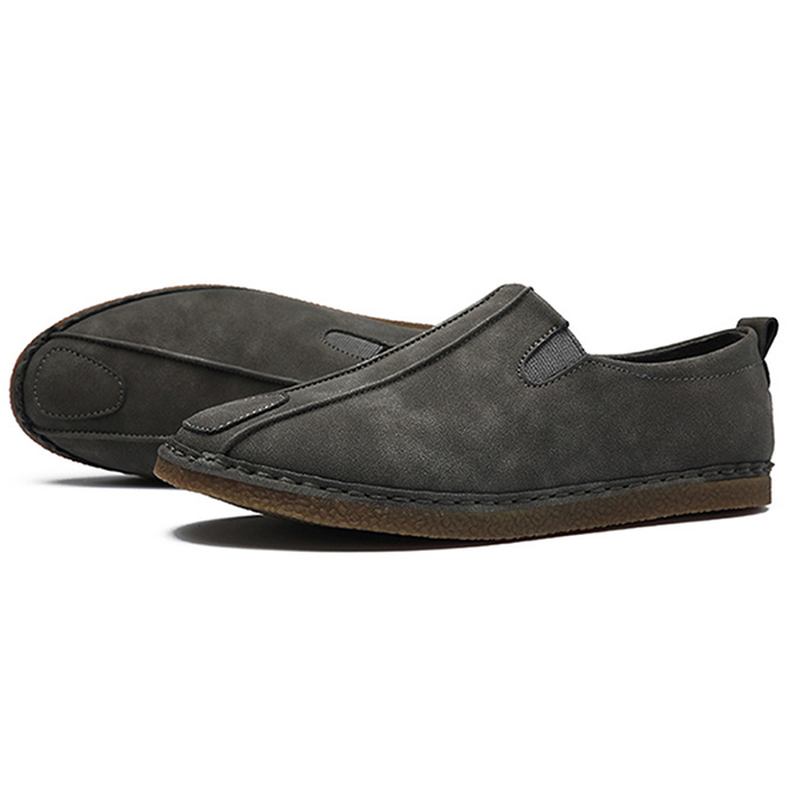 Män Bekväma Mjuksula Mocka Loafers