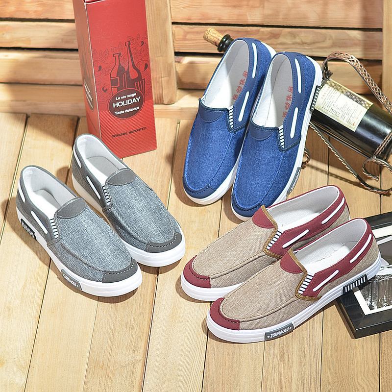 Män Canvas Casual Soft Loafers