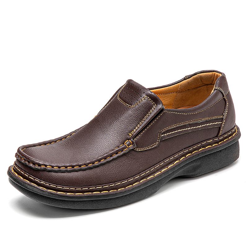 Män Halkbeständigt Andas Slip-on Mjuk Sula Casual Business Skor