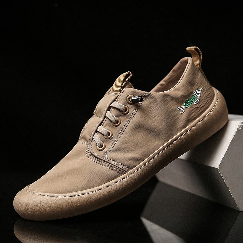 Män Ice Silk Cloth Anti-halk Andas Snabbtorkande Casual Shoes