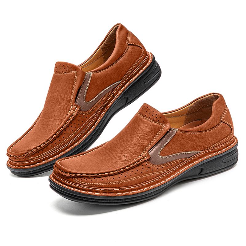 Män Mesh Andas Halkbeständig Mjuk Sula Slip-on Casual Skor