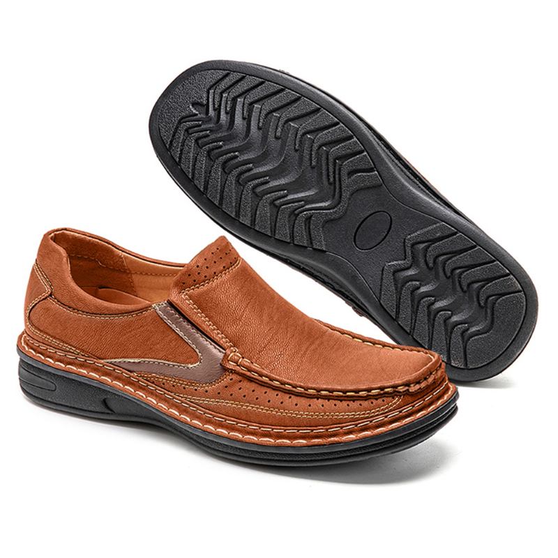 Män Mesh Andas Halkbeständig Mjuk Sula Slip-on Casual Skor