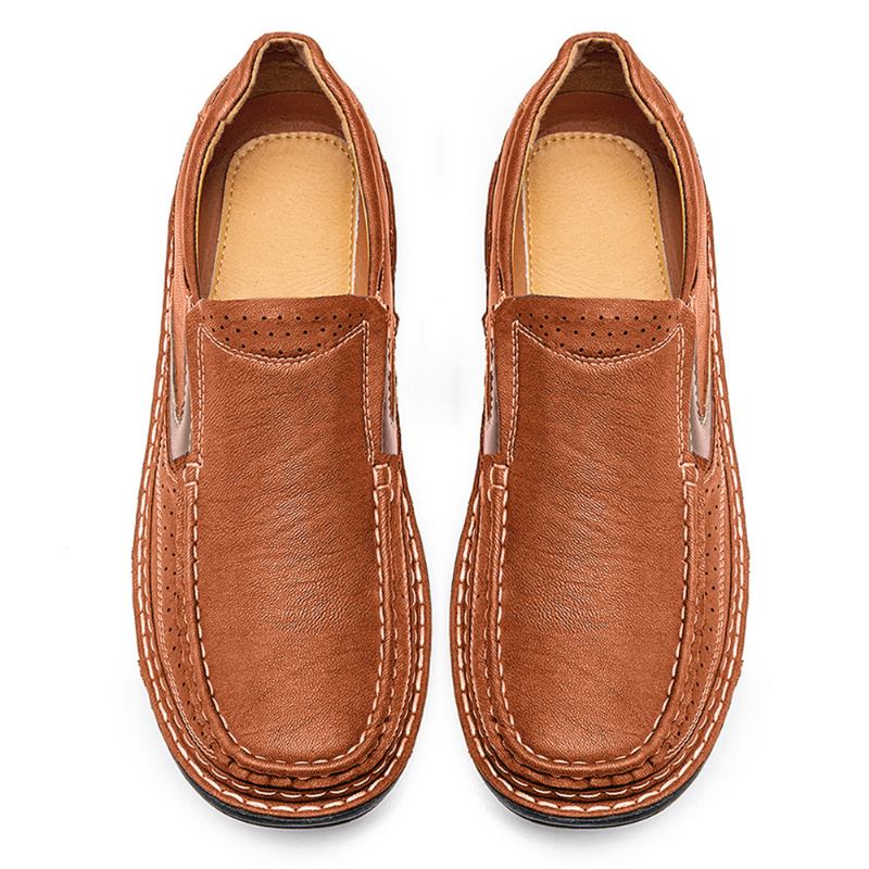 Män Mesh Andas Halkbeständig Mjuk Sula Slip-on Casual Skor