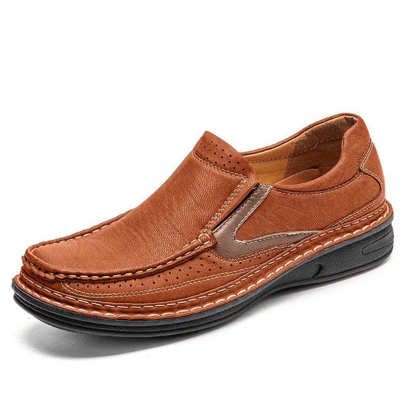 Män Mesh Andas Halkbeständig Mjuk Sula Slip-on Casual Skor